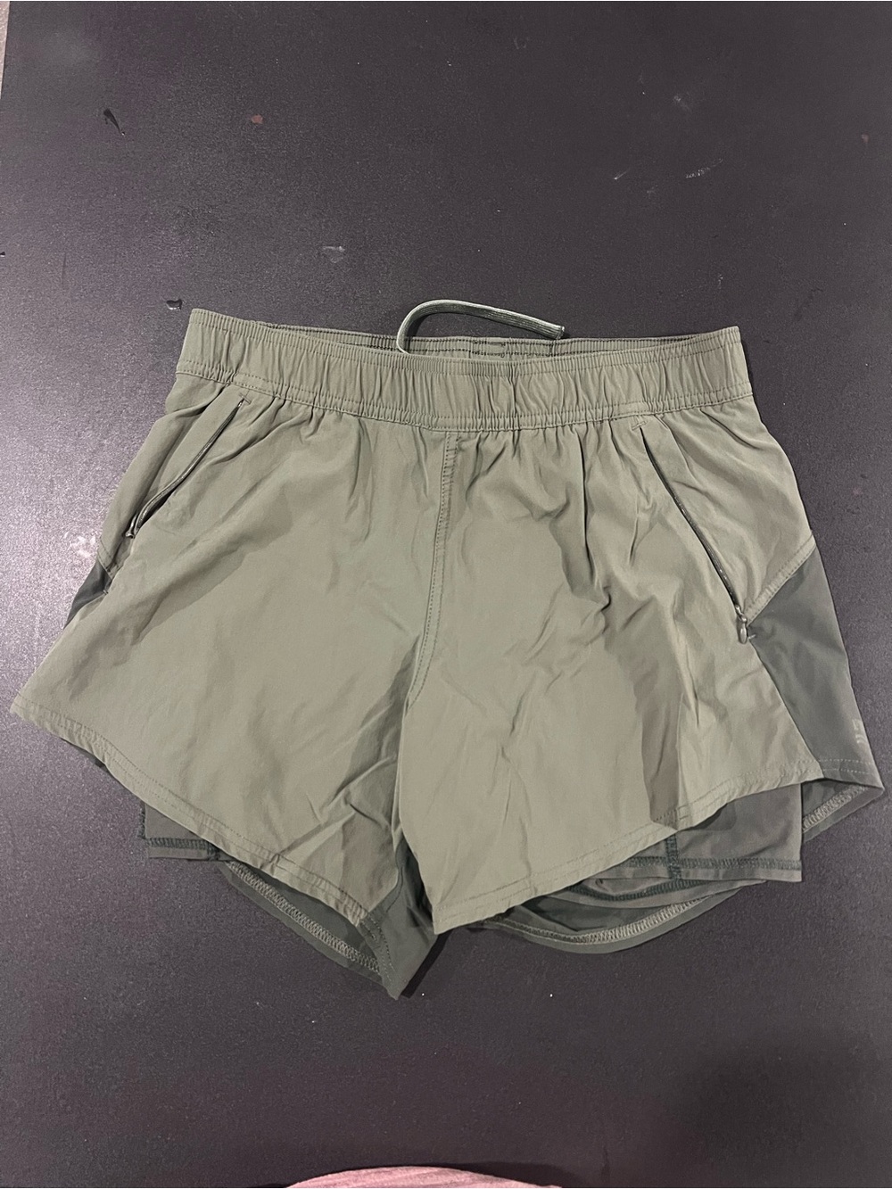 Fair Harbor Olive Athletic Running Shorts